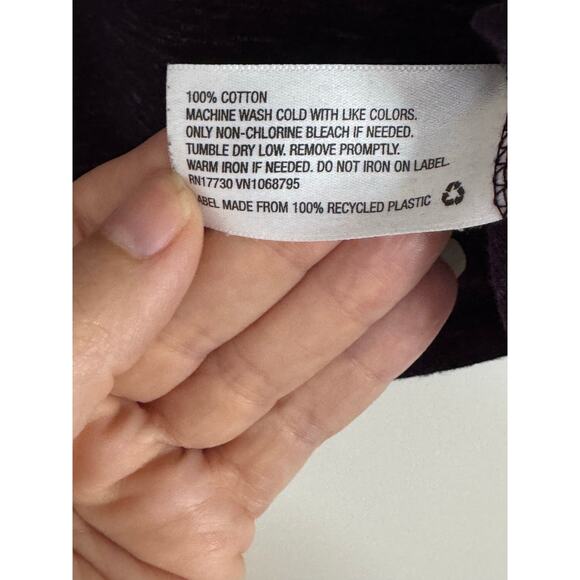 Merona Ultimate Tee Long Sleeve | Purple Heather | Size XS | NWT - Picture 5 of 6